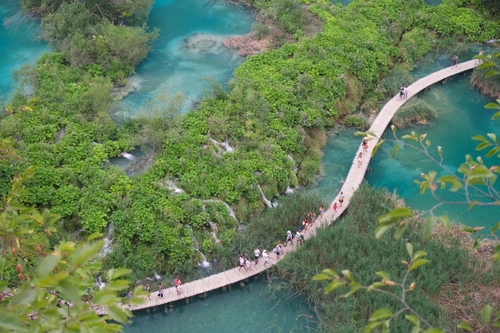 a bridge over a river