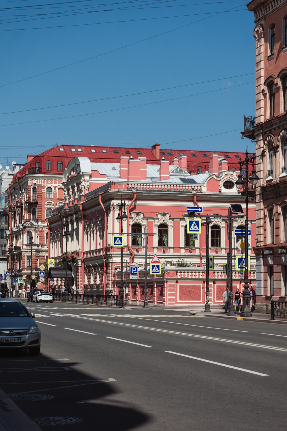 a street with buildings on either side