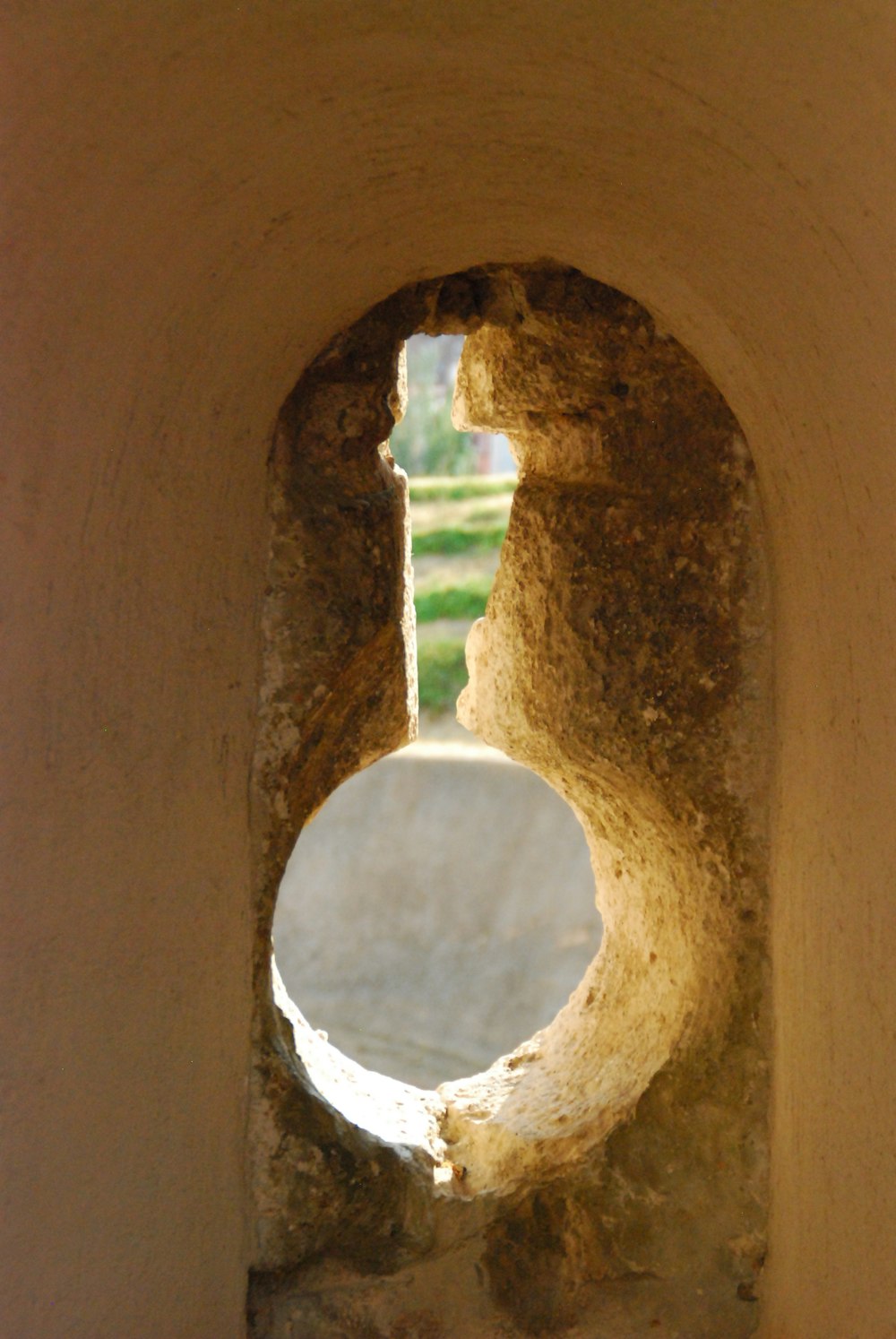 a hole in a wall