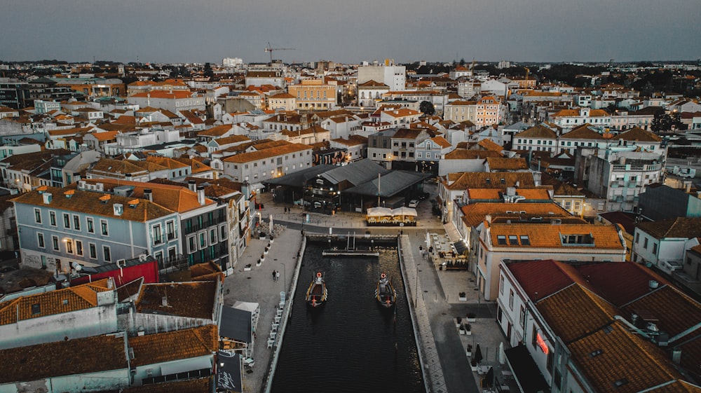 a city with many buildings