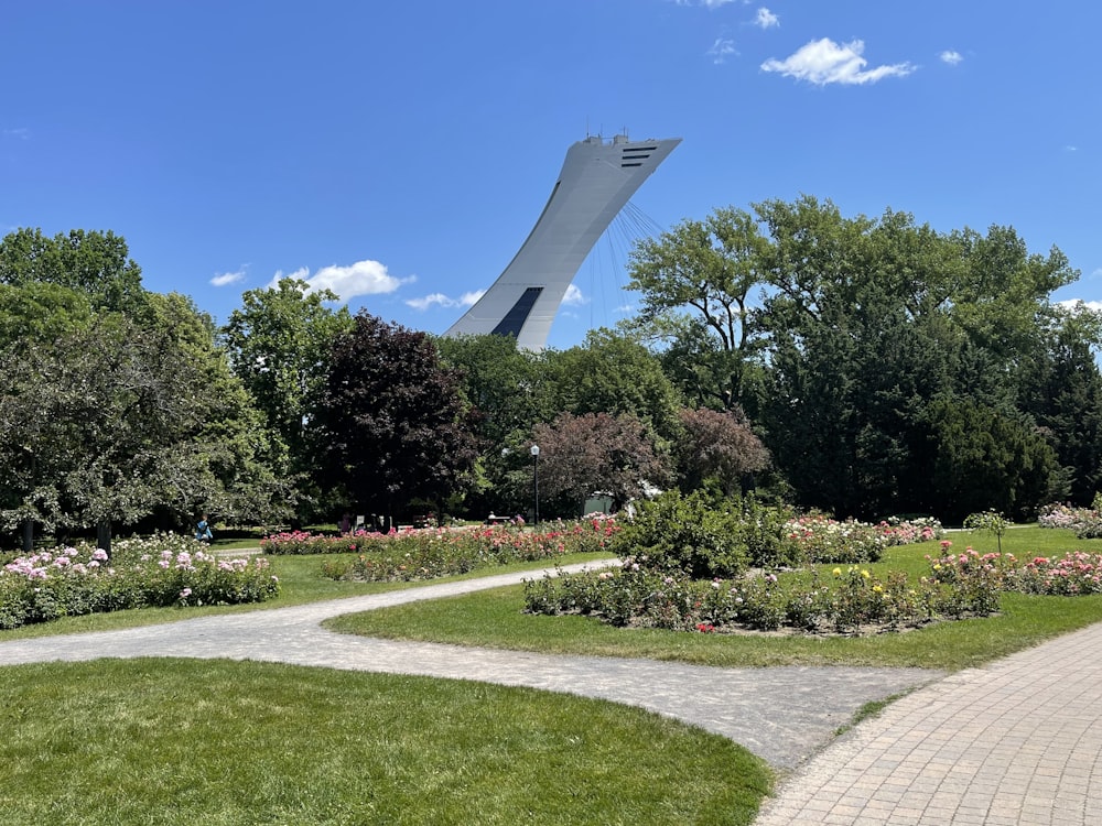 a large sculpture in a park