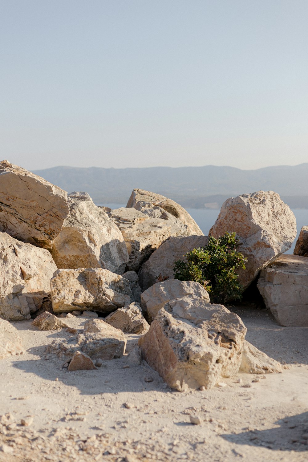 a group of large rocks