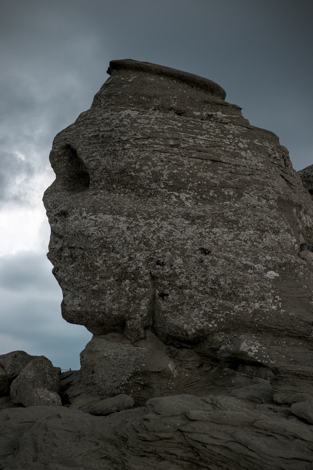 a large rock structure