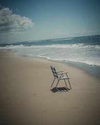 a chair on a beach