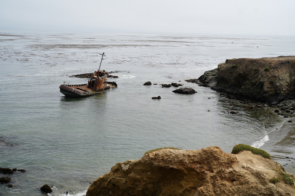 a boat in the water