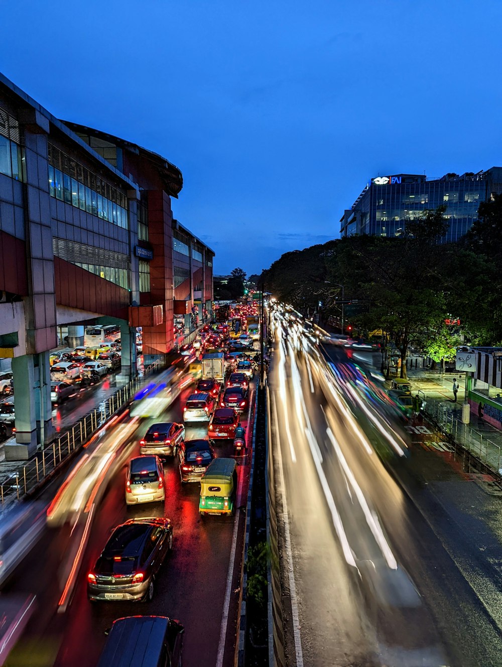 a busy street with cars