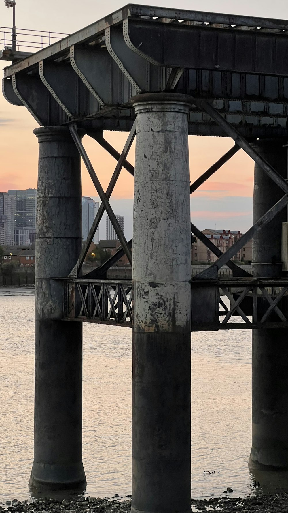 a bridge over water