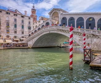 a bridge over a body of water