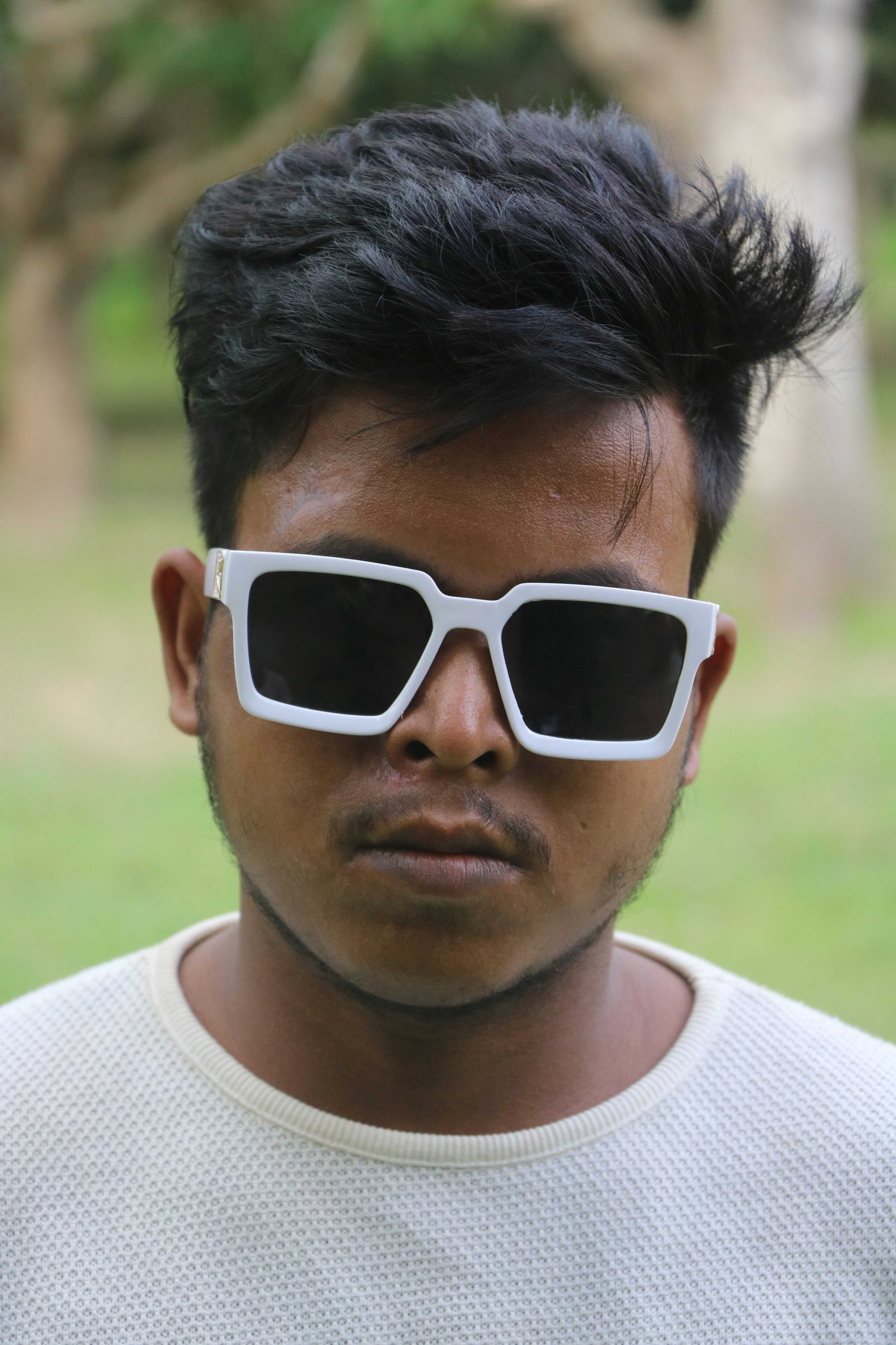a person wearing sunglasses