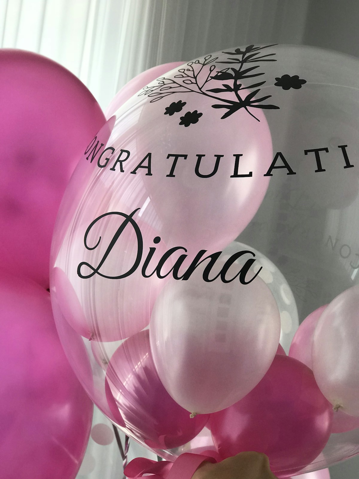 Personalised Balloon bouquets image background image