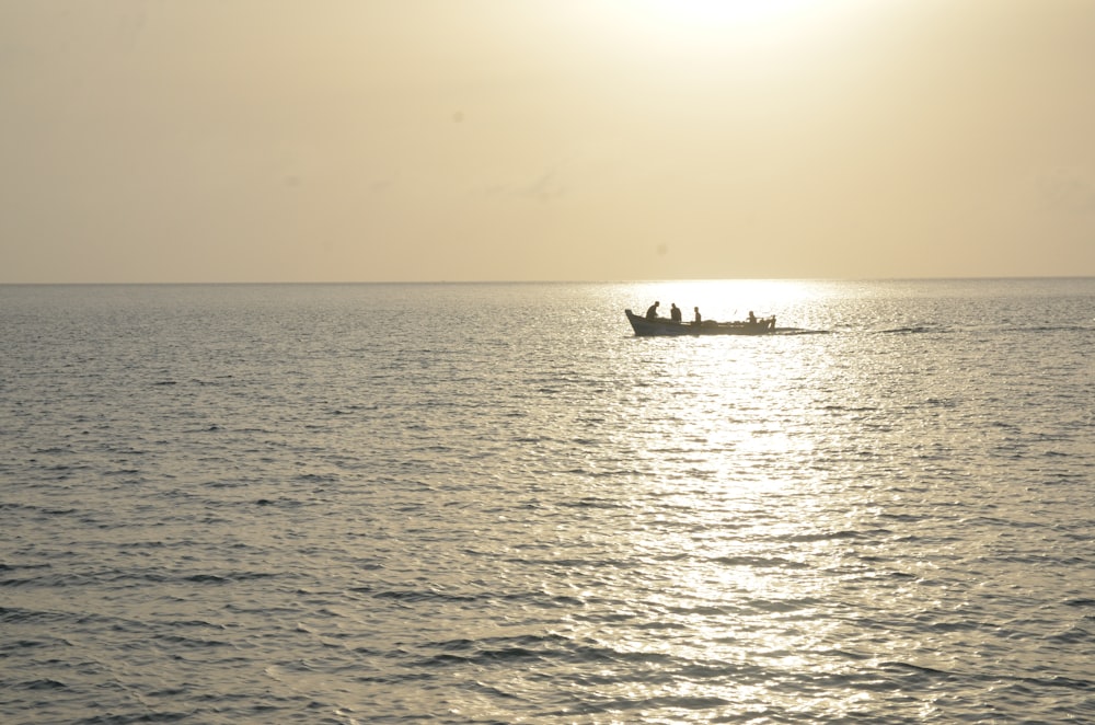 a boat in the water