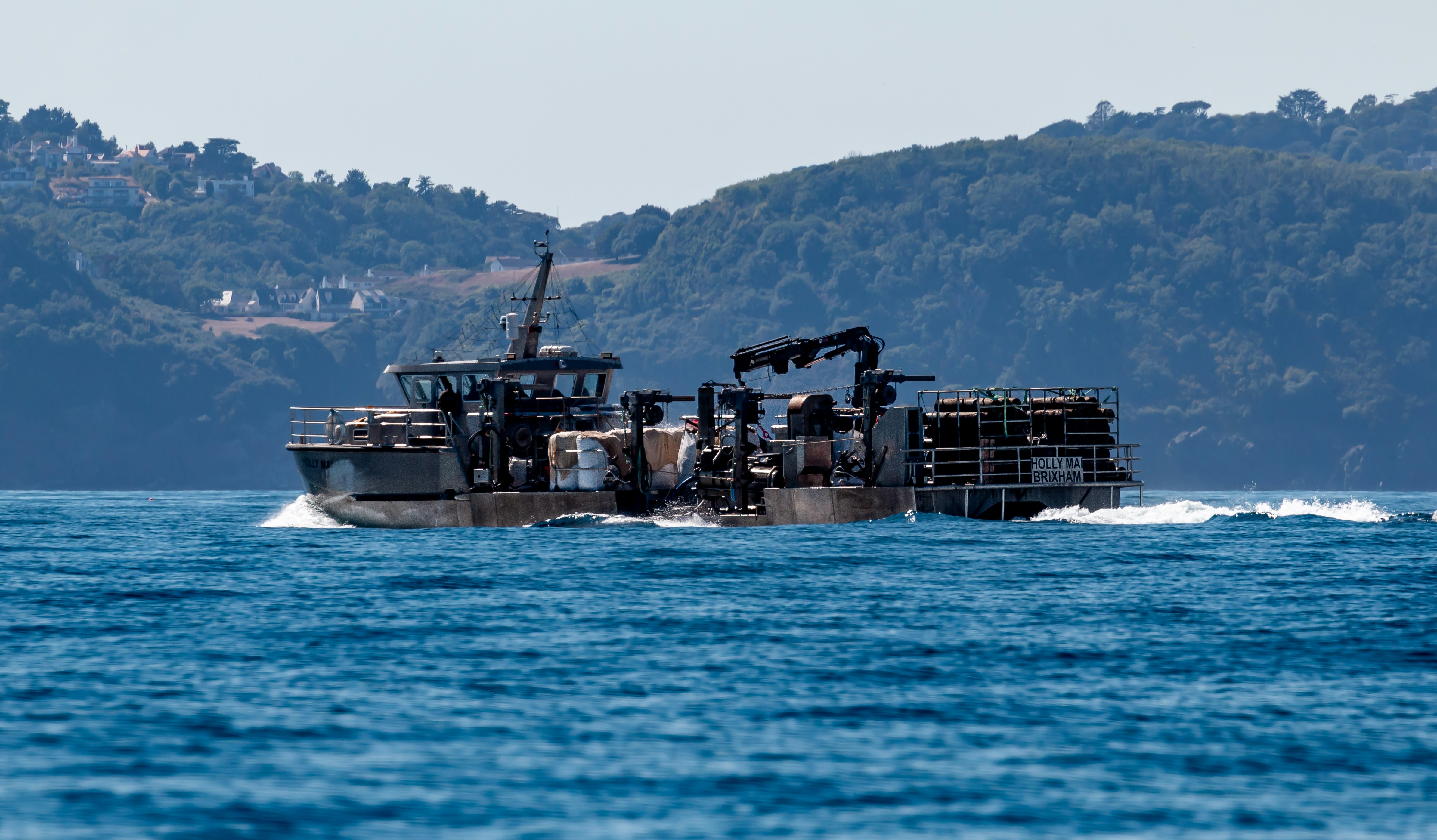 a large ship sailing in the sea