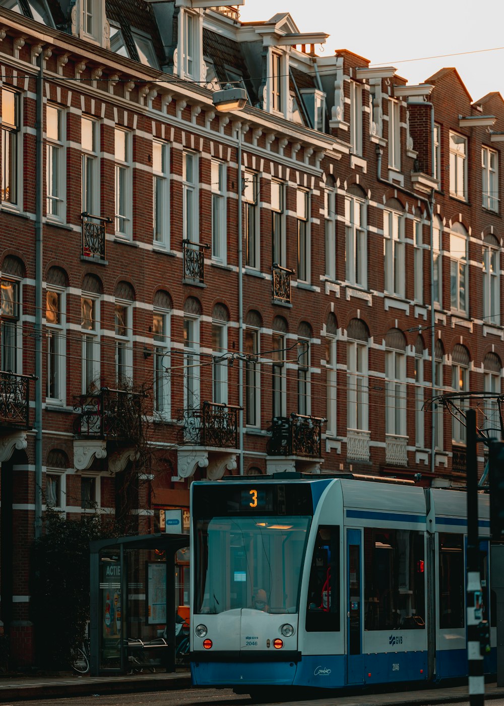 a train on the street