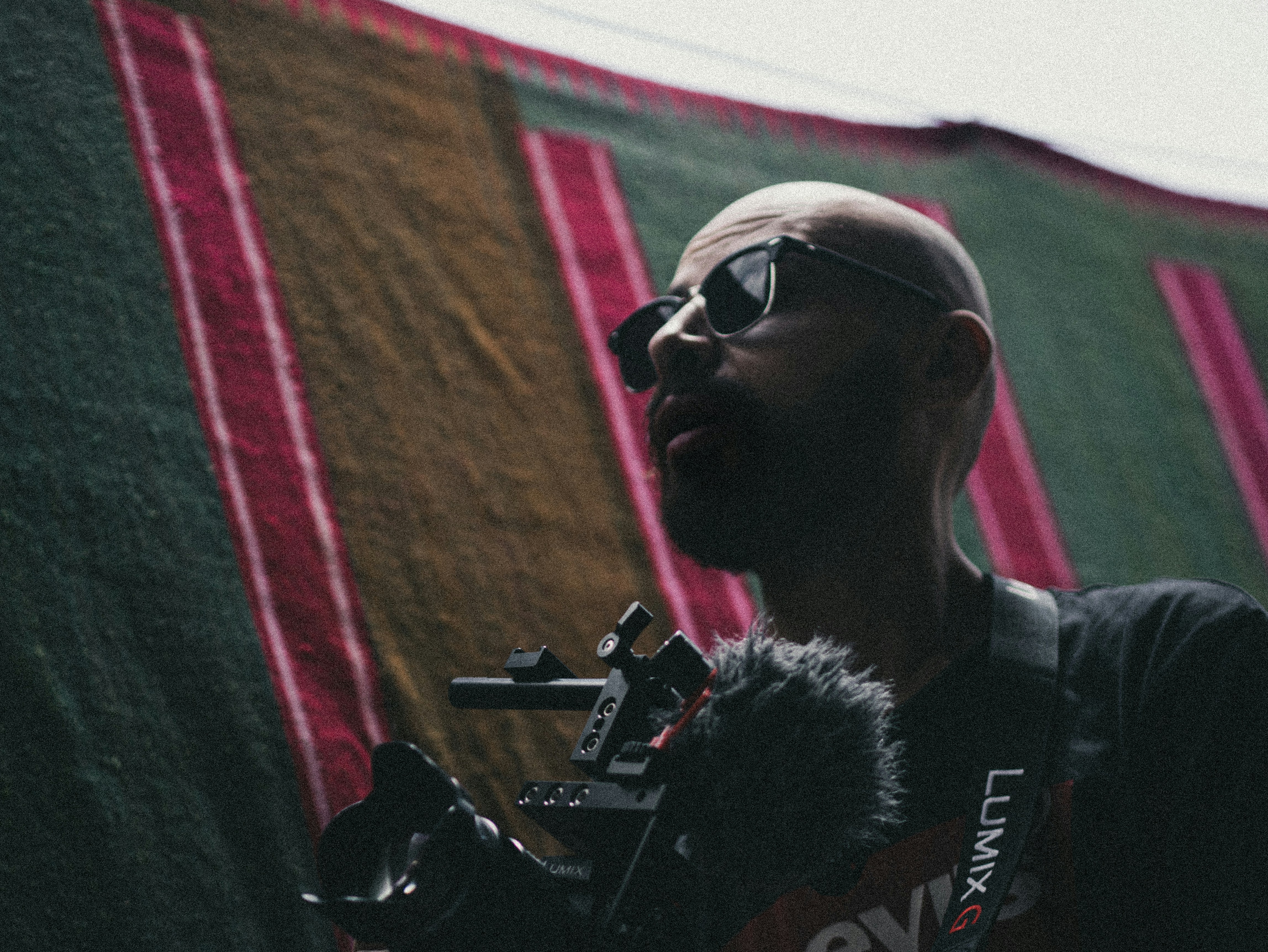 a person wearing sunglasses