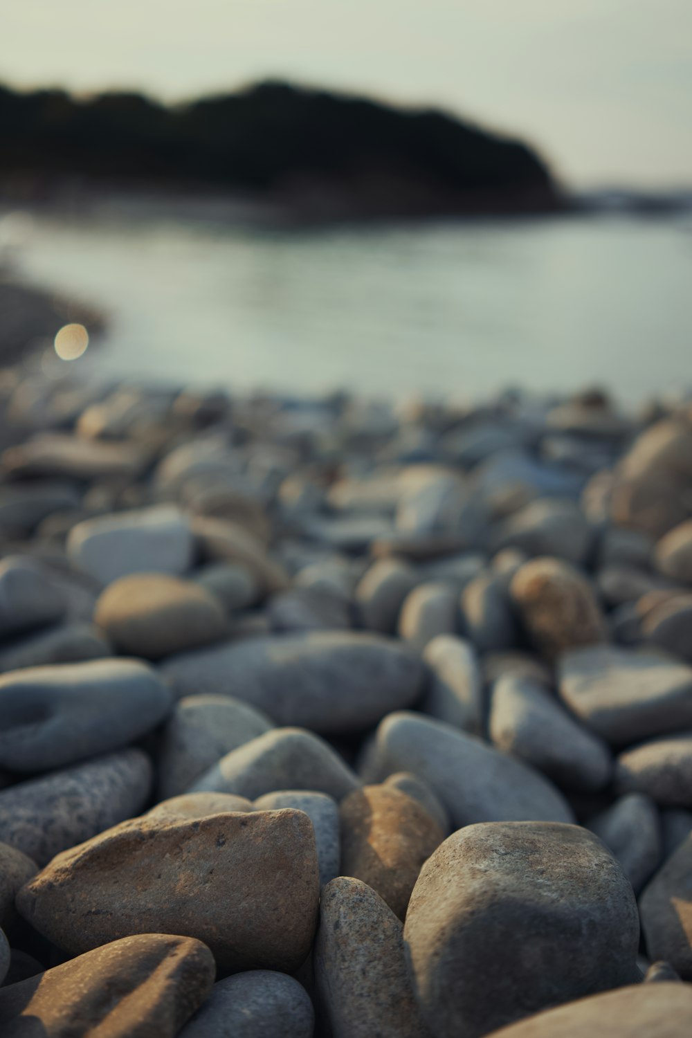 a close up of some rocks