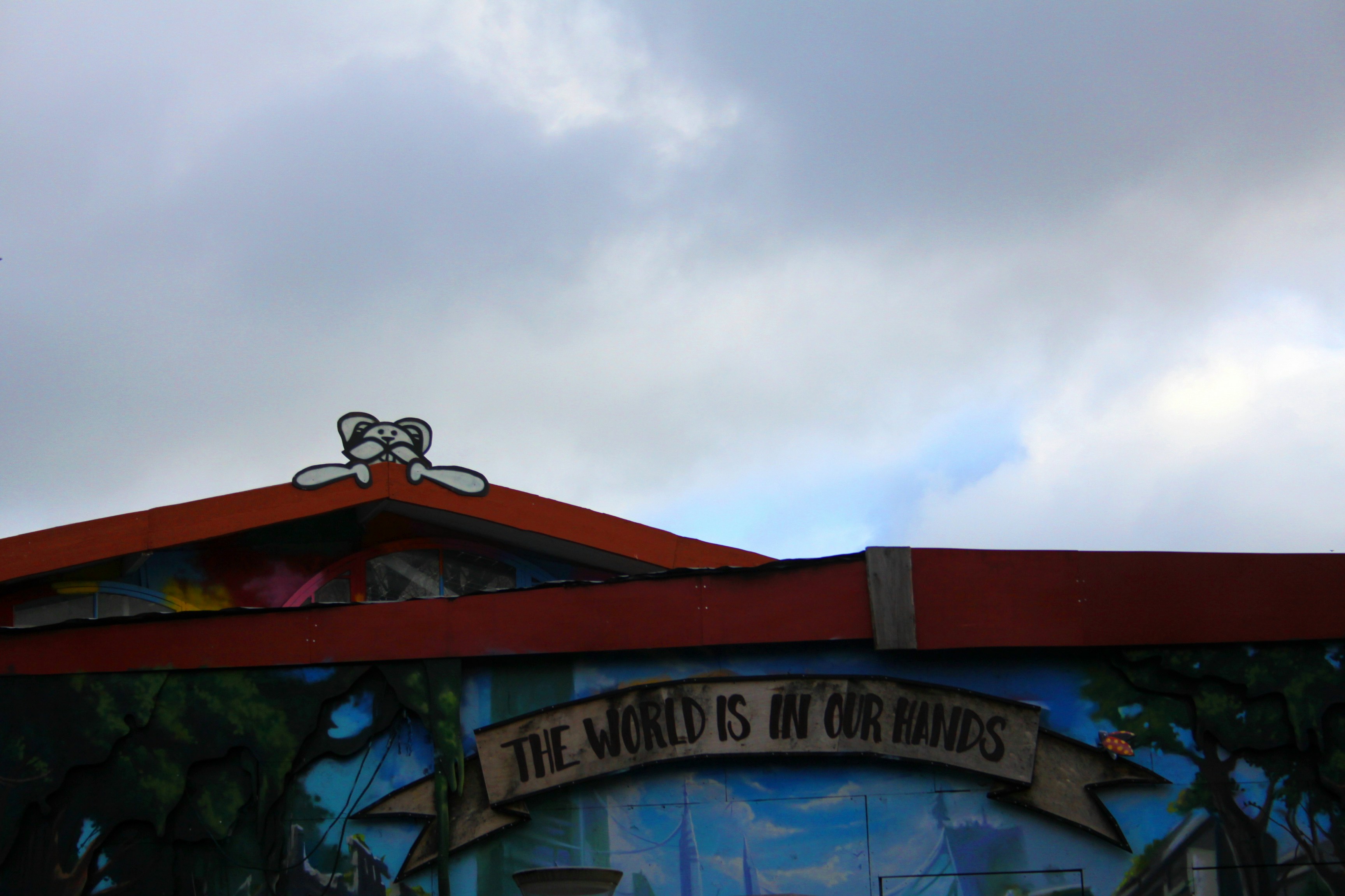 a sign on a building