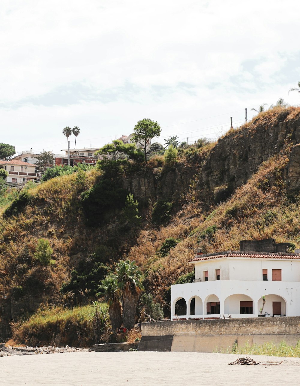 a building on a hill