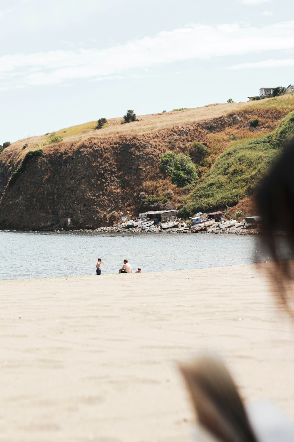 people on a beach