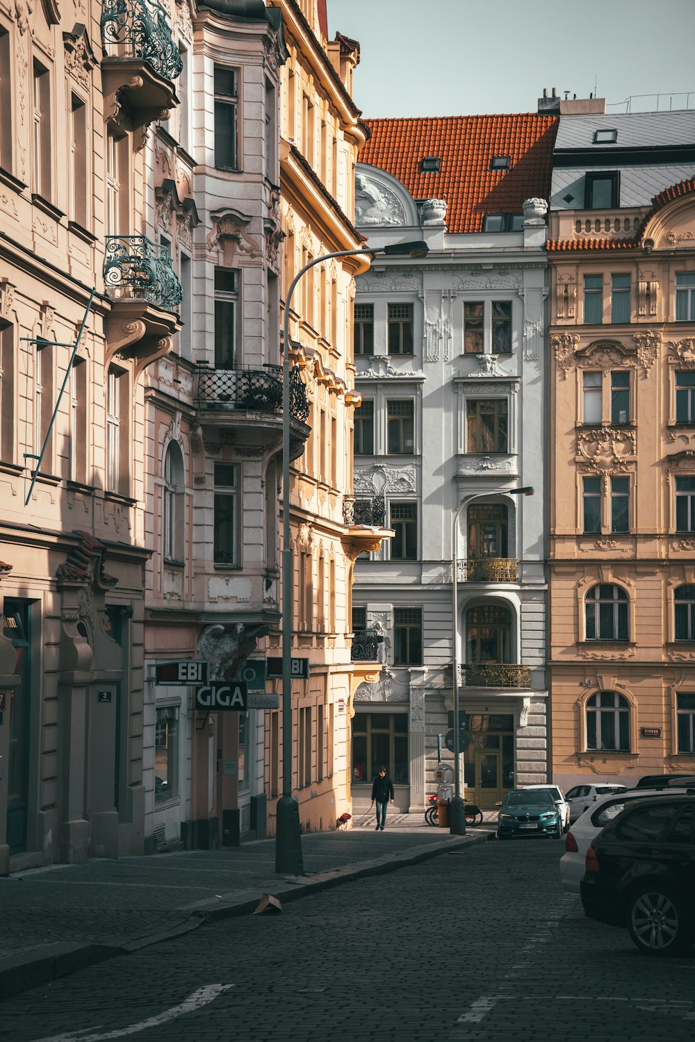 a street with buildings on both sides