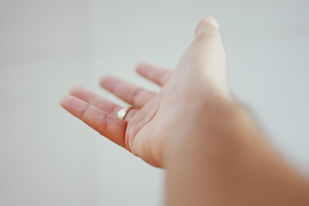 a close-up of a hand