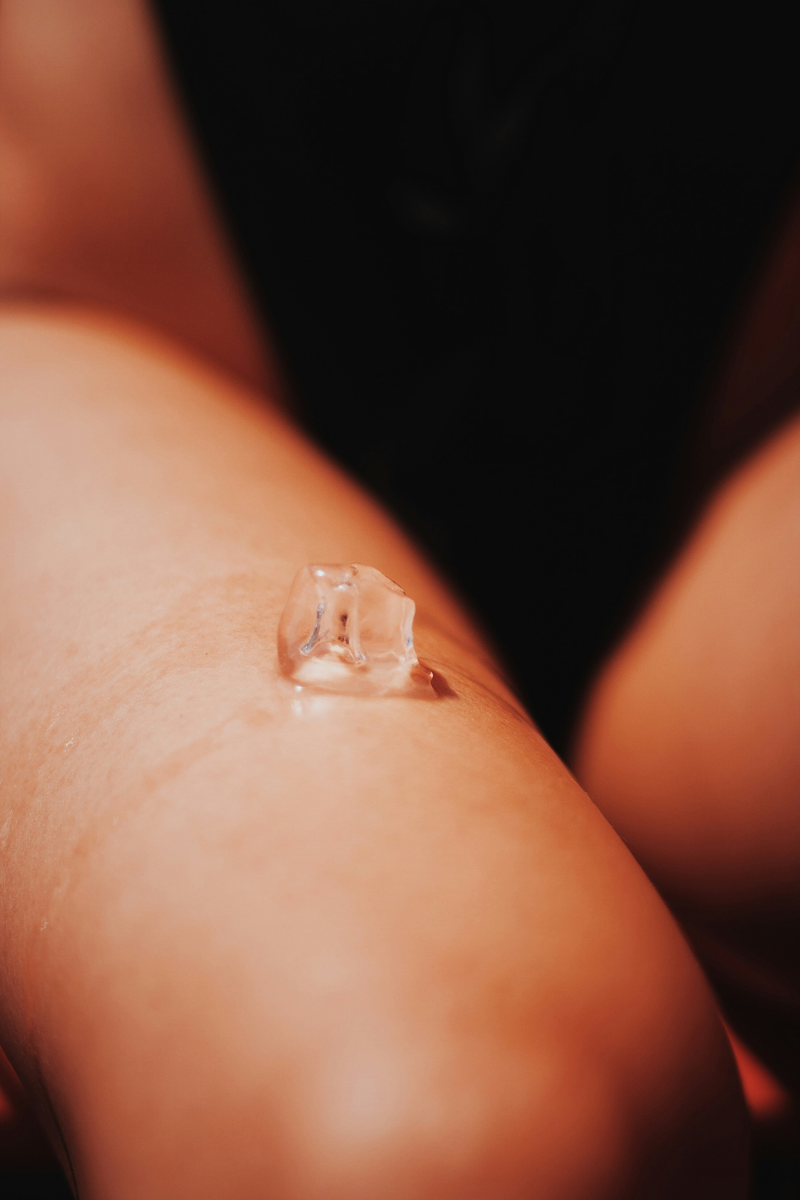 a close-up of a person's chest