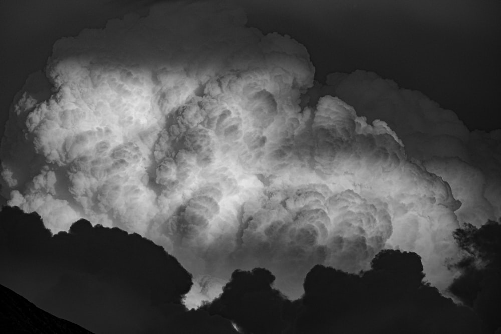 a large cloud of smoke