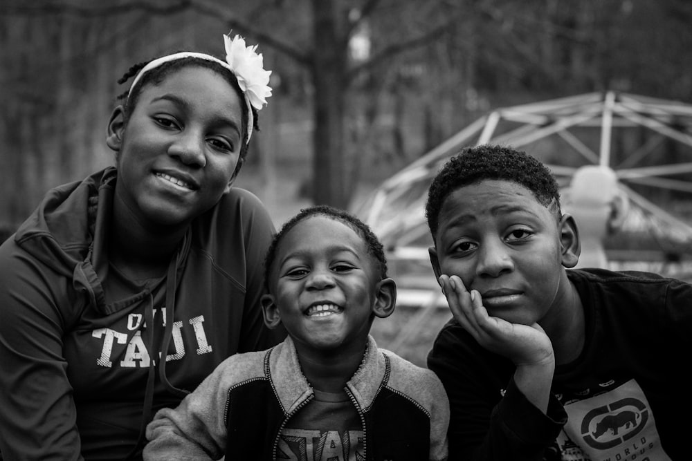 a group of people posing for the camera