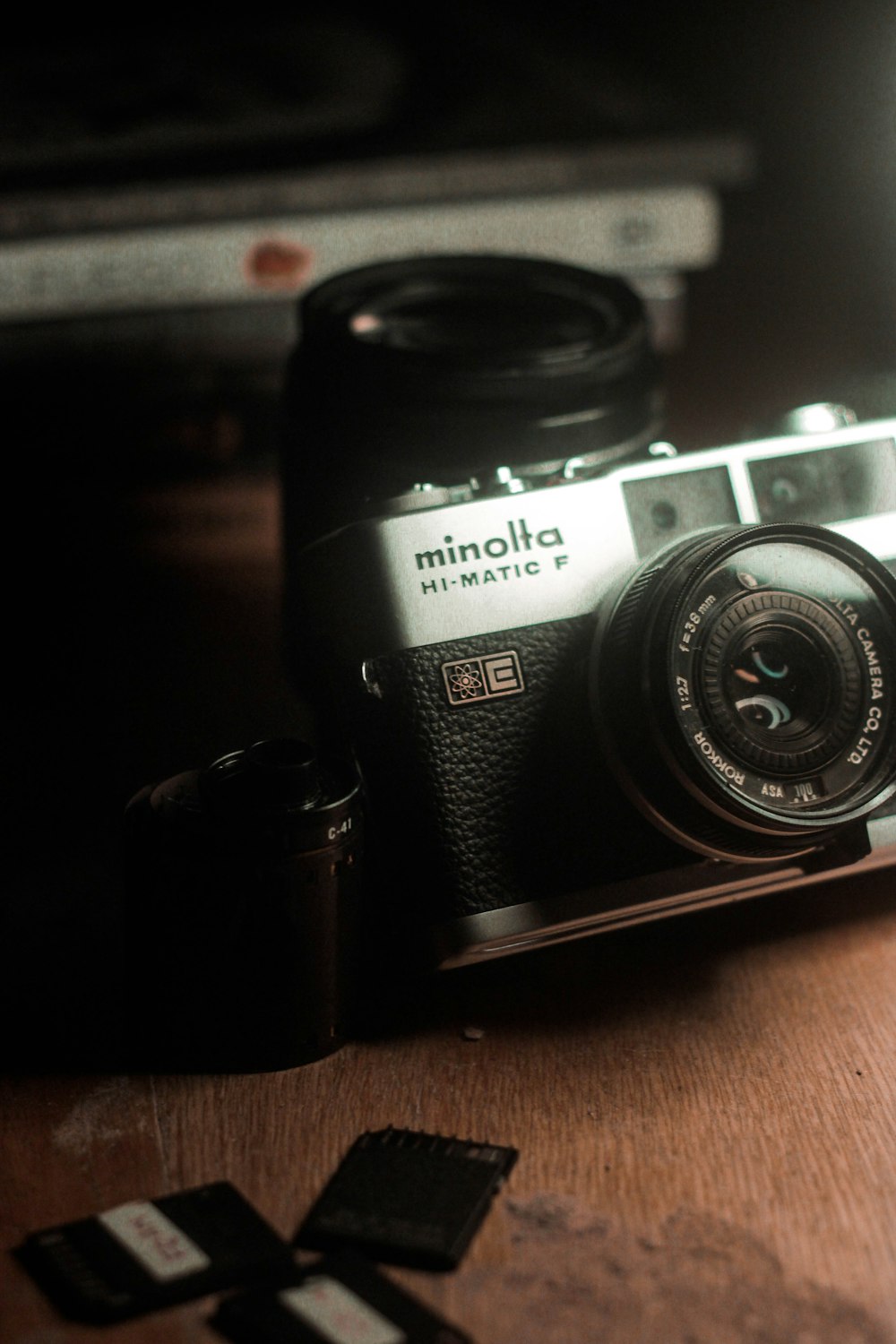 a camera on a table