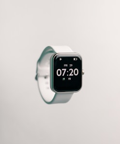 a watch with a black face