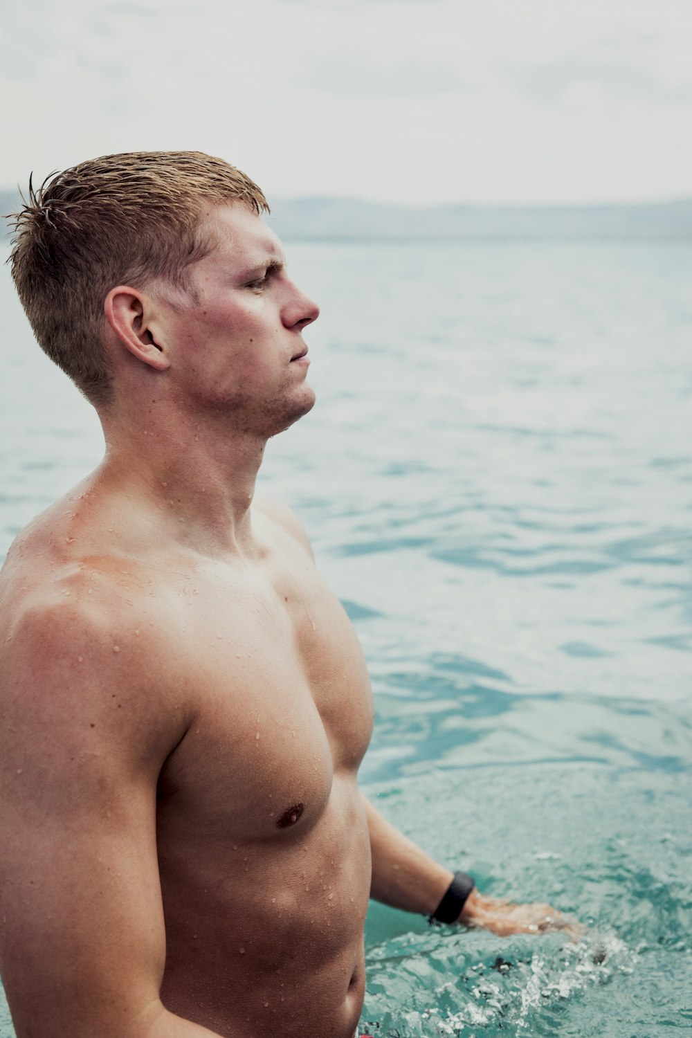 a man standing in the water