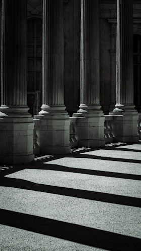 a row of pillars