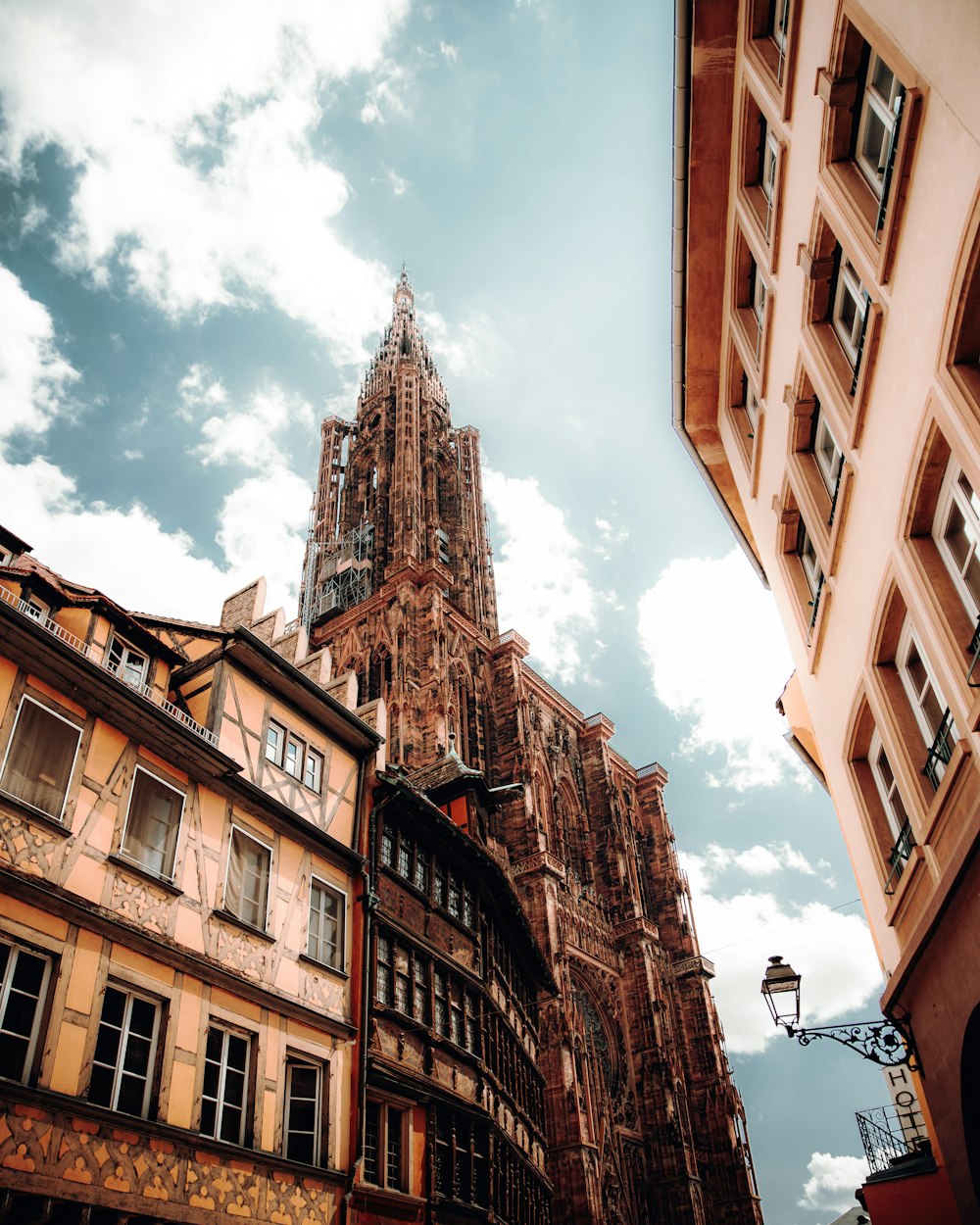 a tall building with a pointy tower