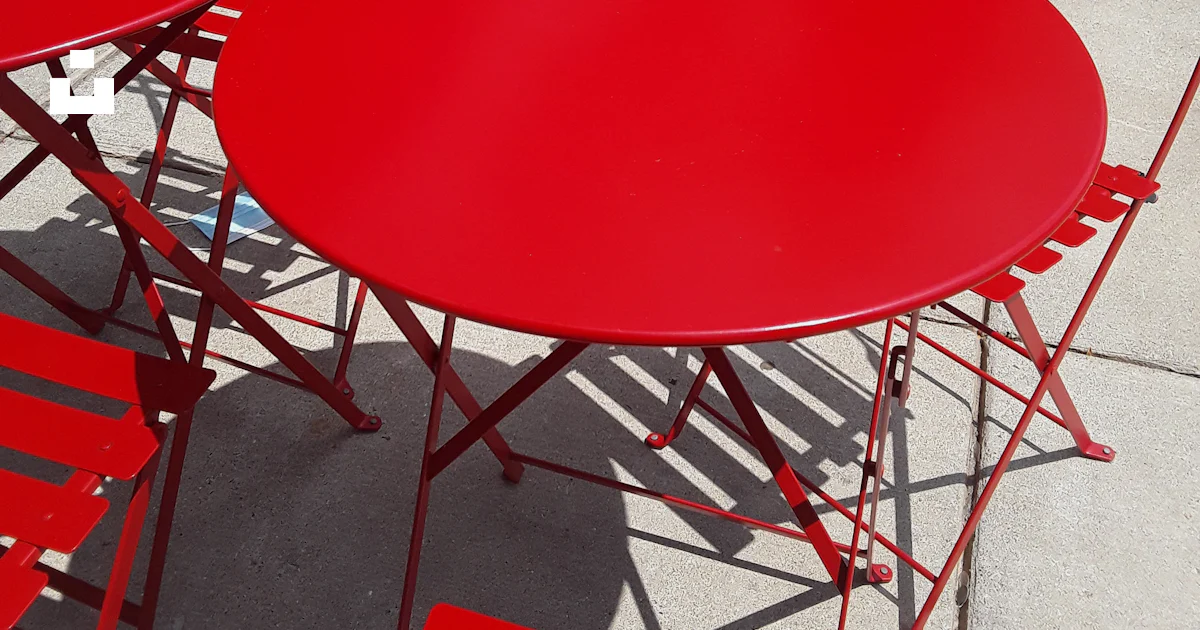 A group of red tables photo – Free Red Image on Unsplash