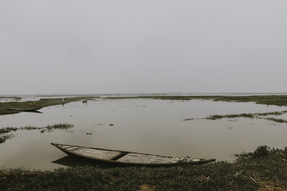 a boat in a body of water