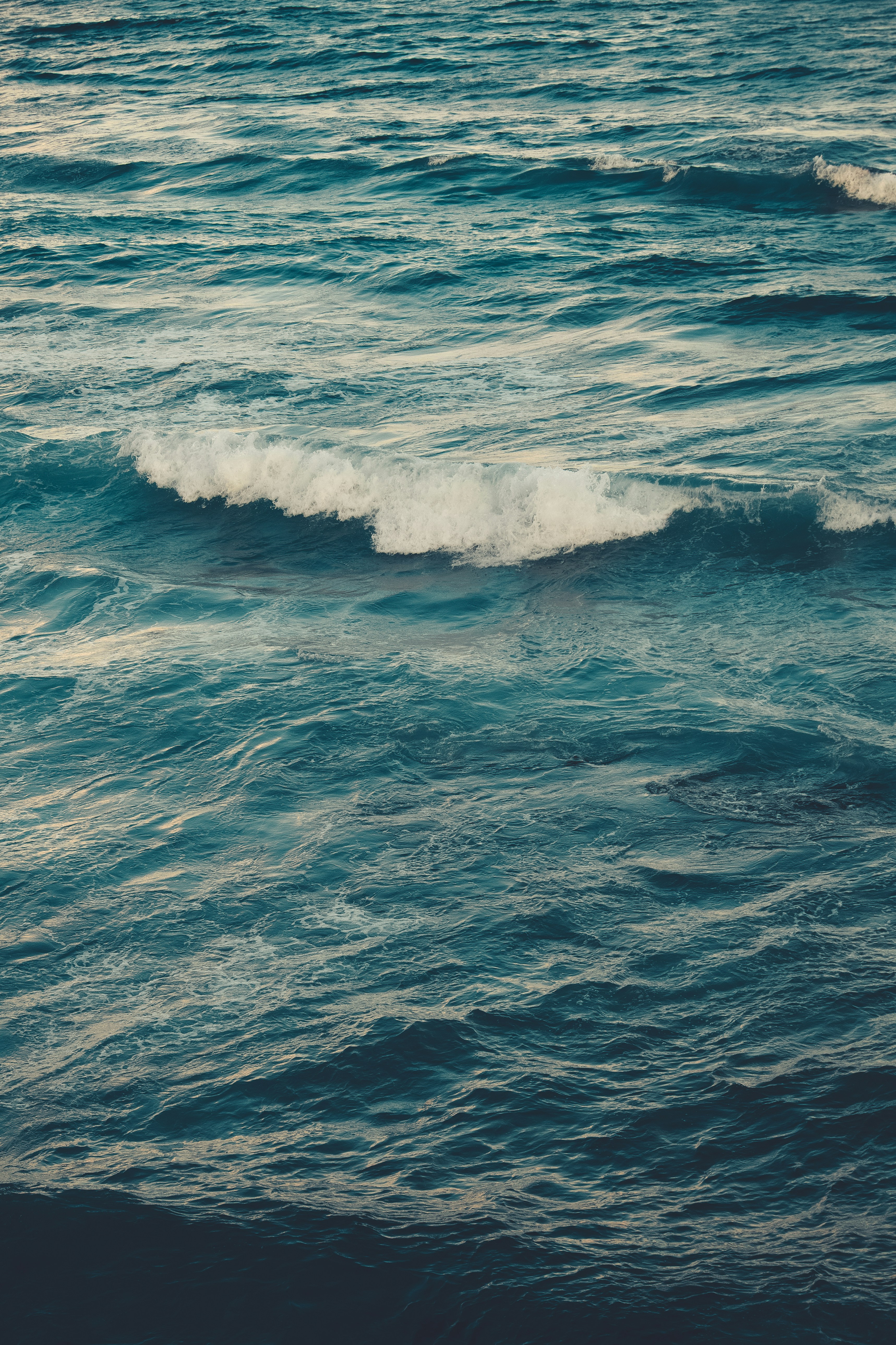 a body of water with waves