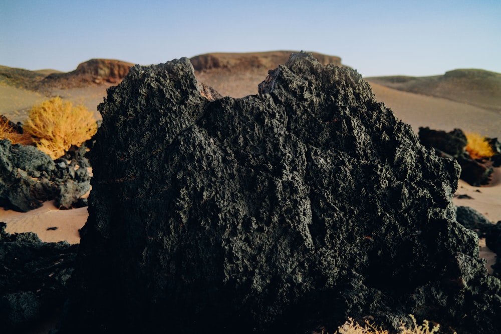 a large rock with a large hole in it