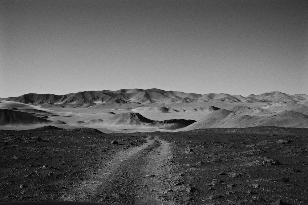 a desert landscape with hills