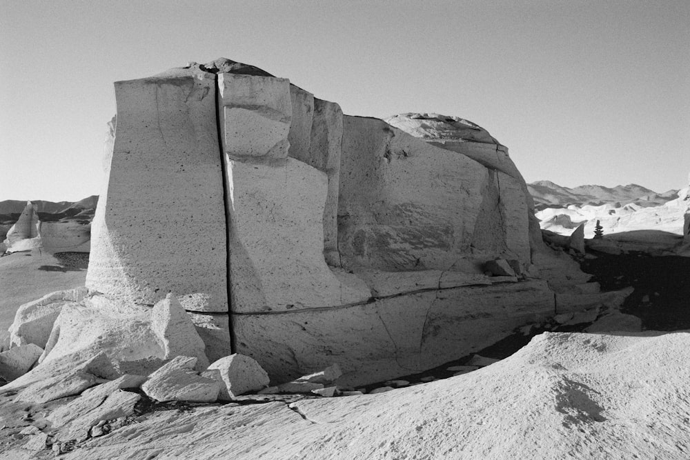 a large rock formation