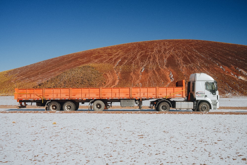 a truck with a large load