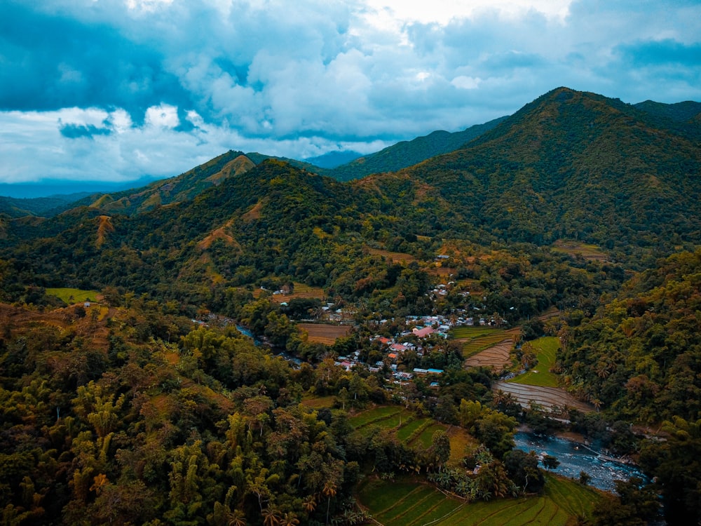 a river running through a valley