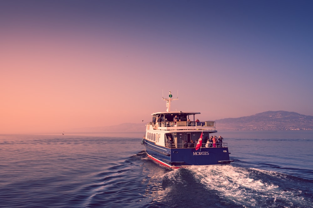 a boat sailing on the water