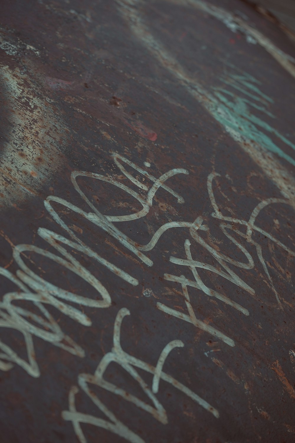 a close-up of a chalk drawing