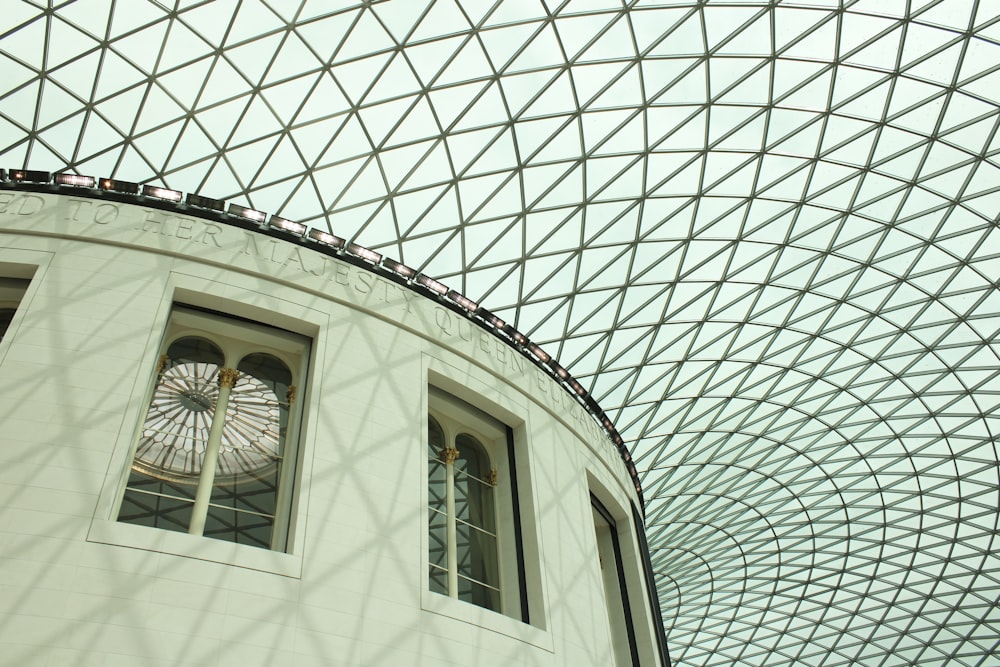 ガラスの壁を持つ大英博物館