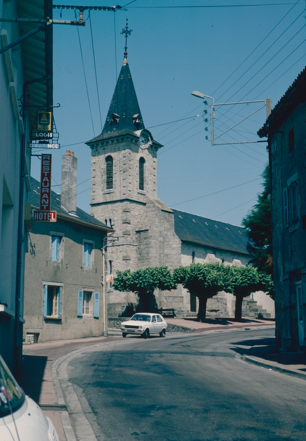 a church on a street