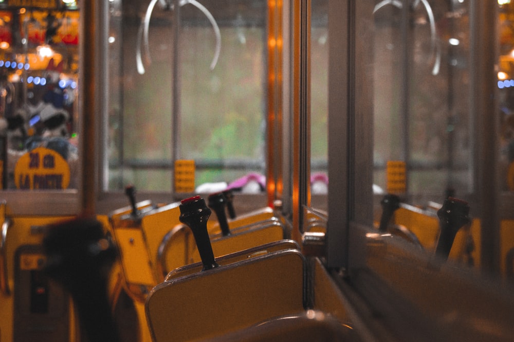 a yellow and black bus