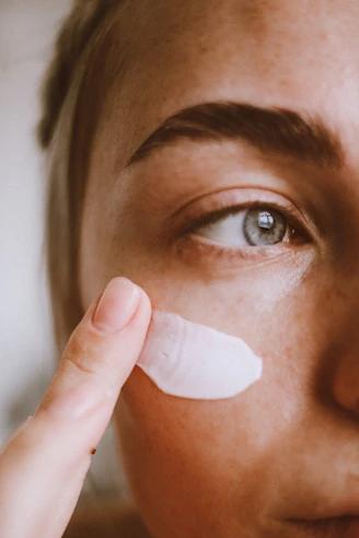 a person with a white tube in the mouth