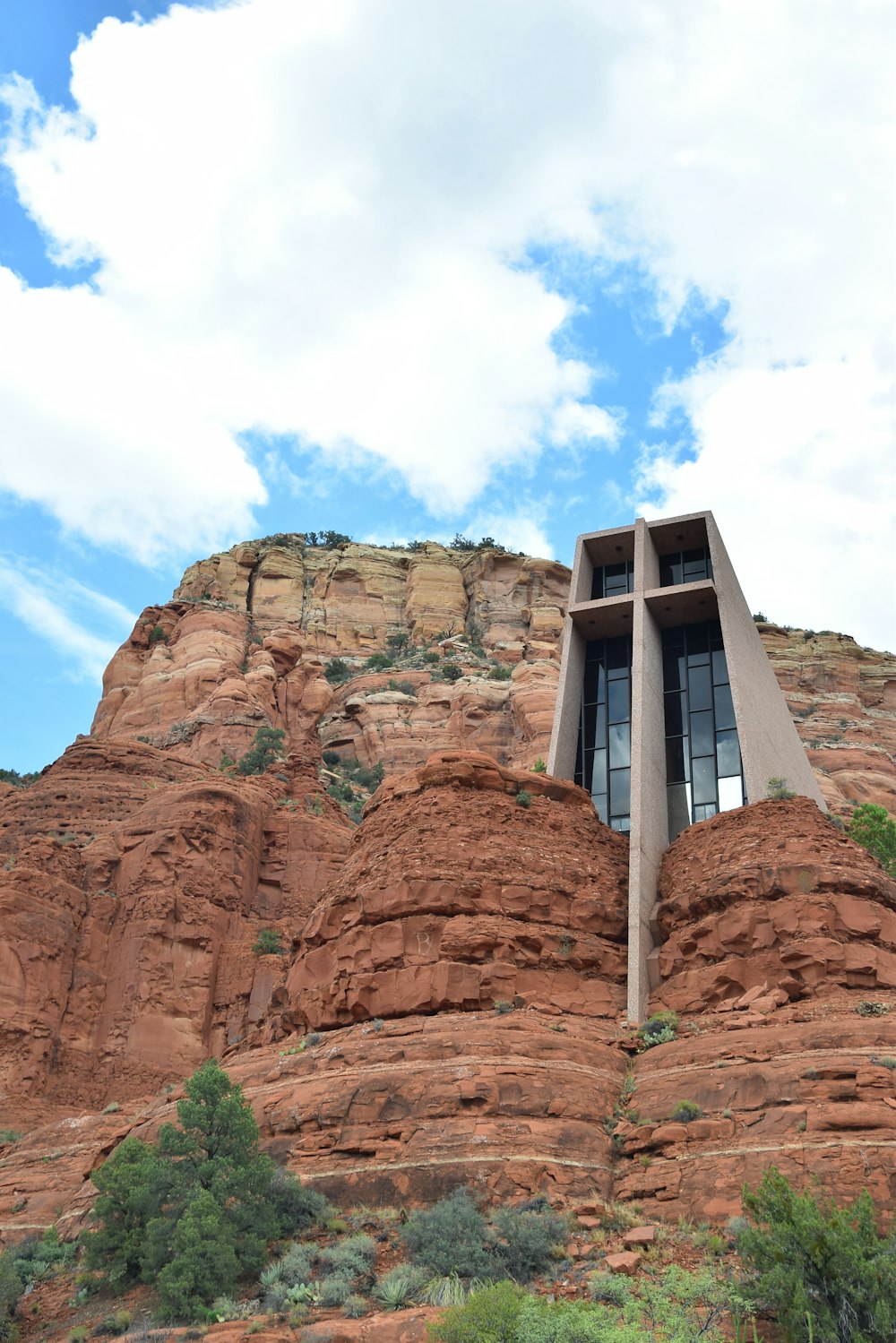 Chapel of the Holy Cross on a cliff