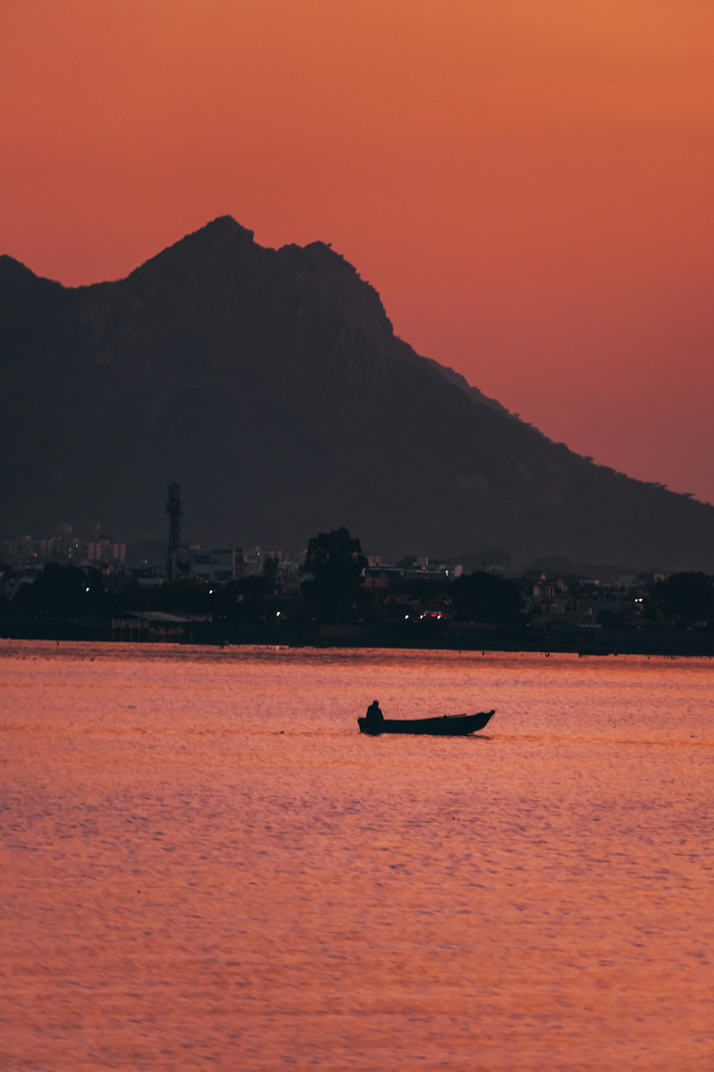 a boat in the water