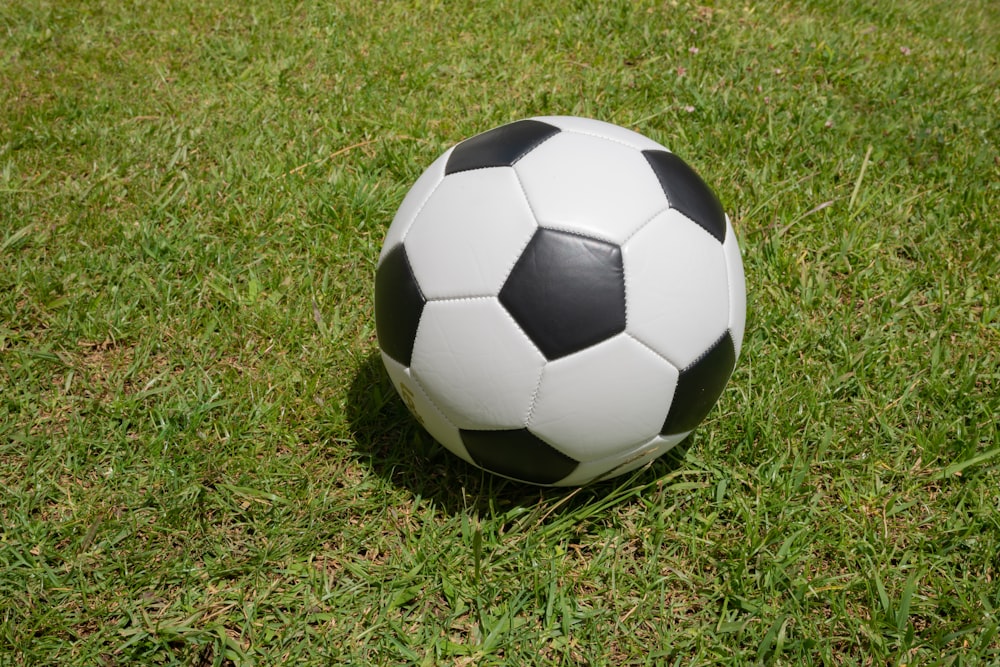 a football ball on the grass