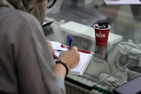 a person working on a machine